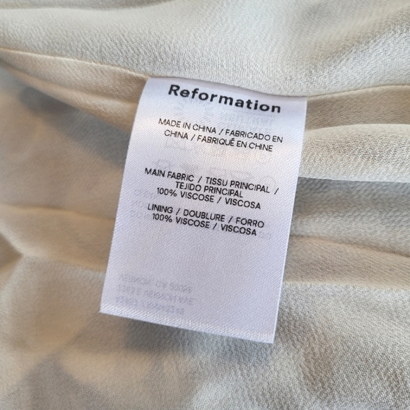 Reformation Liana Asymmetric Ruffled Floral-print Dress - Picture 16 of 16